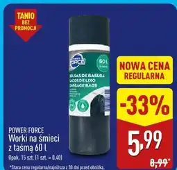 ALDI POWER FORCE Worki na śmieci z taśmą oferta