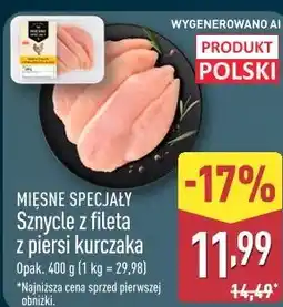 ALDI Mięsne Specjały Sznycle z fileta z piersi kurczaka oferta