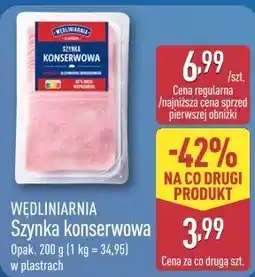 ALDI WĘDLINIARNIA Szynka konserwowa oferta
