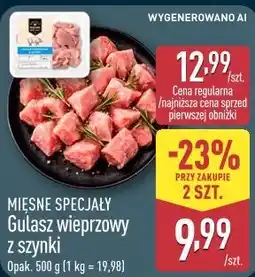 ALDI Mięsne Specjały Gulasz wieprzowy z szynki oferta