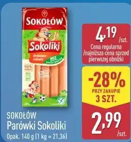 ALDI SOKOŁÓW Parówki Sokoliki oferta