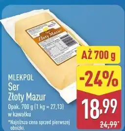 ALDI MLEKPOL Ser Złoty Mazur w kawałku oferta