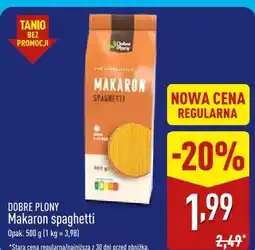 ALDI DOBRE PLONY Makaron spaghetti oferta