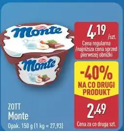 ALDI Zott Monte oferta