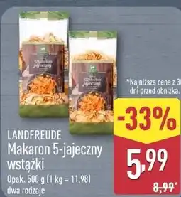 ALDI Landfreude Makaron 5-jajeczny wstążki oferta
