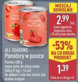 ALDI All Seasons Pomidory w puszce oferta