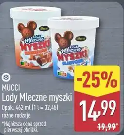 ALDI Mucci Lody Mleczne myszki oferta