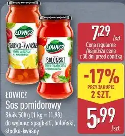 ALDI Łowicz Sos pomidorowy oferta
