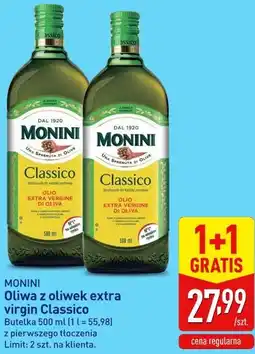 ALDI Oliwa z oliwek extra virgin Monini Classico oferta