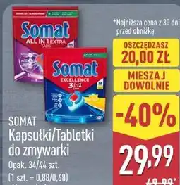ALDI Somat Kapsułki/Tabletki do zmywarki oferta