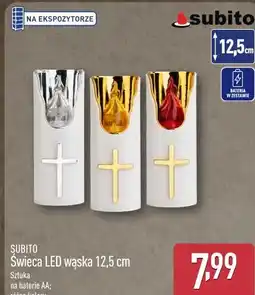 ALDI SUBITO Świeca LED wąska 12,5 cm oferta
