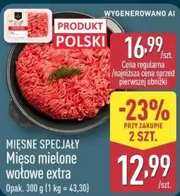 ALDI Mięsne Specjały Mięso mielone wołowe extra oferta