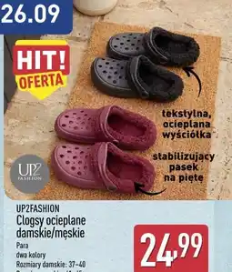 ALDI UP2FASHION Clogsy ocieplane damskie/męskie oferta