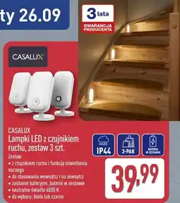ALDI CASALUX Lampki LED z czujnikiem ruchu, zestaw 3 szt oferta
