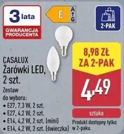 ALDI CASALUX Żarówki LED, 2 szt oferta