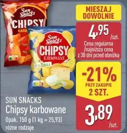 ALDI Chipsy karbowane Sun Snacks oferta