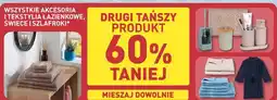 ALDI Wszystkie akcesoria i tekstylia łazienkowe, świece i szlafroki oferta