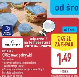 ALDI CROFTON Silikonowe pokrywki oferta