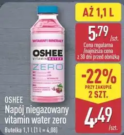ALDI Napój niegazowany vitamin water zero Oshee oferta