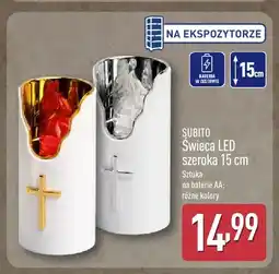 ALDI Świeca LED szeroka 15 cm Subito oferta