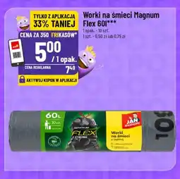 Polomarket Worki na śmieci Magnum Flex 60 l Jan Niezbędny oferta