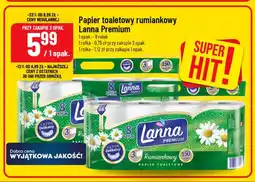 Polomarket Papier toaletowy rumiankowy Lanna Premium oferta