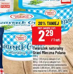 Polomarket Twarożek naturalny Grani Mleczna Polana oferta