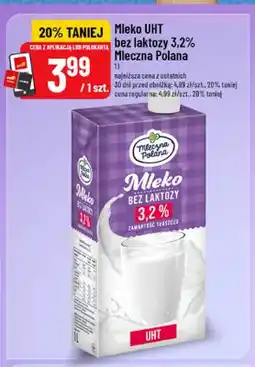 Polomarket Mleko UHT bez laktozy Mleczna Polana 3,2% oferta