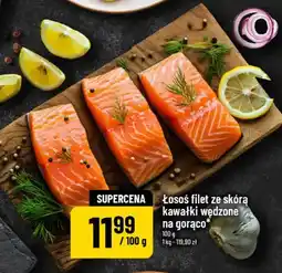 Polomarket Łosoś filet ze skórą kawałki wędzone na gorąco oferta