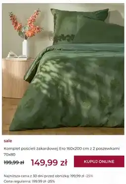 Home&You Komplet pościeli żakardowej Ero 160x200 cm z 2 poszewkami 70x80 Home & You oferta