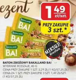 Top Market PSS Zgoda Baton Zbożowy Bakalland BA! oferta