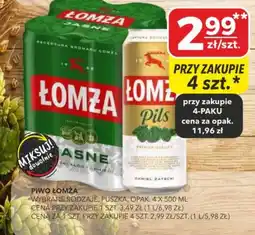 Top Market PSS Zgoda Piwo Łomża oferta