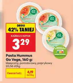 Biedronka Pasta Hummus klasyczny Go Vege oferta