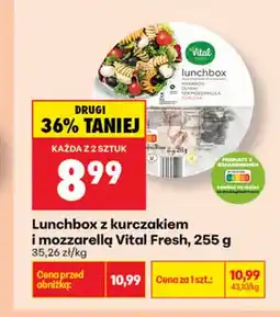 Biedronka Sałatka Lunchbox z kurczakiem i mozzarellą Vital Fresh oferta