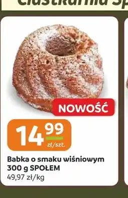 Społem Częstochowa Babka o smaku wiśniowym Społem oferta