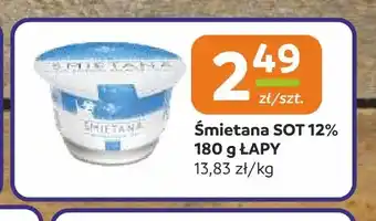 Społem Częstochowa Śmietana SOT Łapy 12% oferta