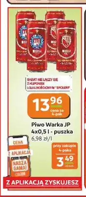 Społem Częstochowa Piwo Warka JP 4-pak oferta