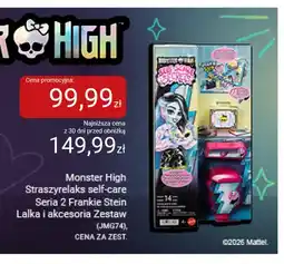 Smyk Monster High Straszyrelaks self-care seria 2 Frankie Stein lalka i akcesoria zestaw oferta