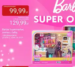 Smyk Barbie Supermarket zestaw z lalką i akcesoriami JFRP01 oferta