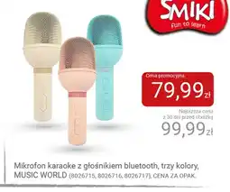 Smyk Mikrofon karaoke z głośnikiem bluetooth Music World oferta
