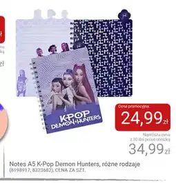 Smyk Notes A5 K-Pop Demon Hunters oferta