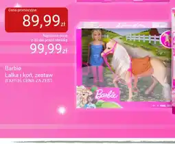 Smyk Barbie Lalka i koń zestaw FXH13 oferta