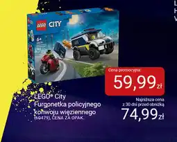 Smyk Klocki LEGO City Furgonetka policyjnego konwoju więziennego 60479 oferta