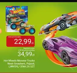 Smyk Pojazd Hot Wheels Monster Trucks Neon Smashers JMV39 oferta