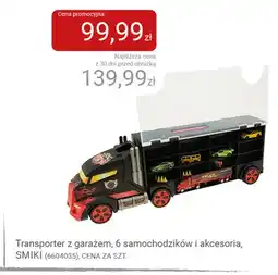Smyk Transporter z garażem 6 samochodzików i akcesoria Smiki oferta