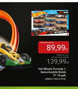 Smyk Samochodziki bolidy F1 10-pak Hot Wheels Formuła 1 JMM24 oferta
