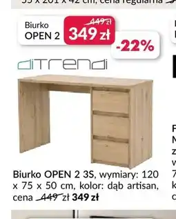 Agata Meble Biurko Open 2 3S Di Trendi oferta