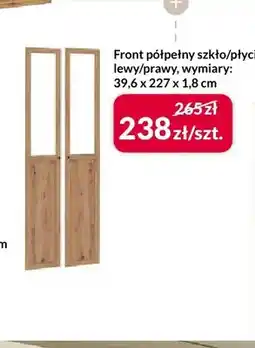 Agata Meble Front półpełny szkło/płycina Ben oferta