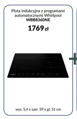 Agata Meble Płyta indukcyjna z programami automatycznymi Whirlpool WBB8360NE oferta