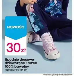 Pepco Spodnie dresowe dziewczęce Frozen 100% bawełny oferta